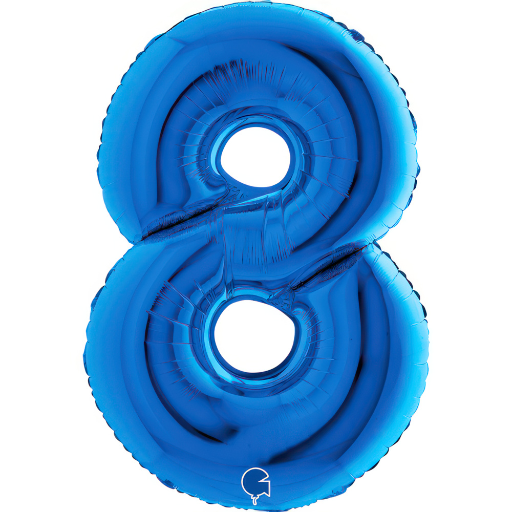 Number 8 Blue 40"  Single Pack