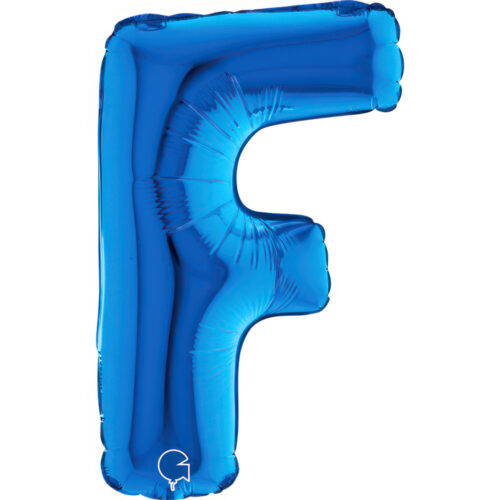 Letter F   Blue Mini 14"  Single Pack