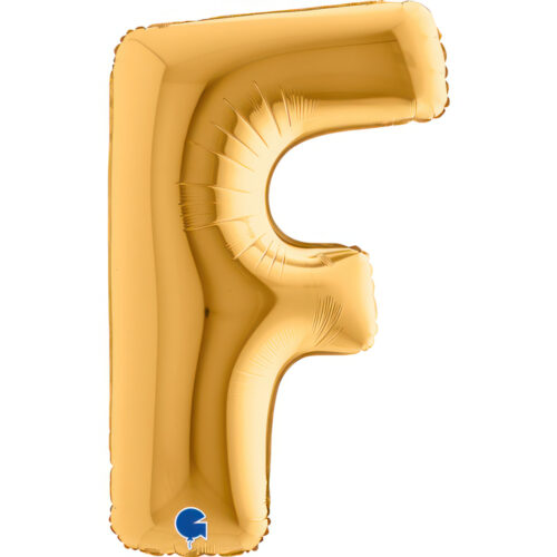 Letter F Gold Single Pack 40"