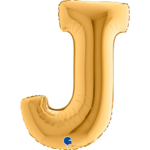 Letter J Gold Single Pack 40"