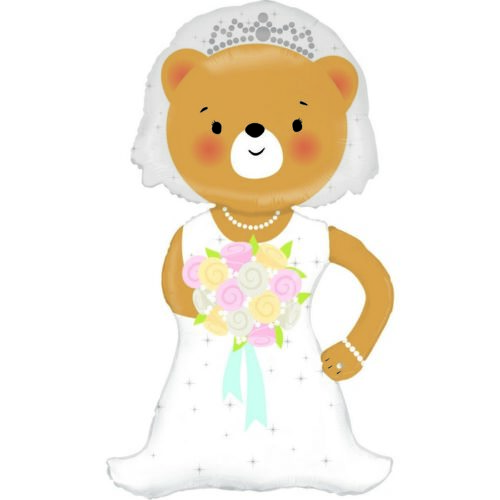 36" Linky Bride Bear 

Size / 50x89 cm