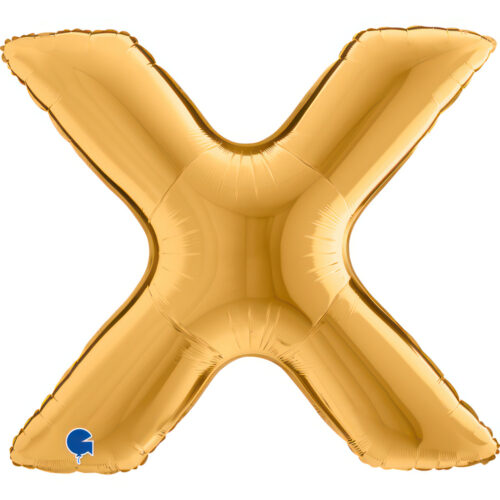 Letter X Gold Single Pack 40"